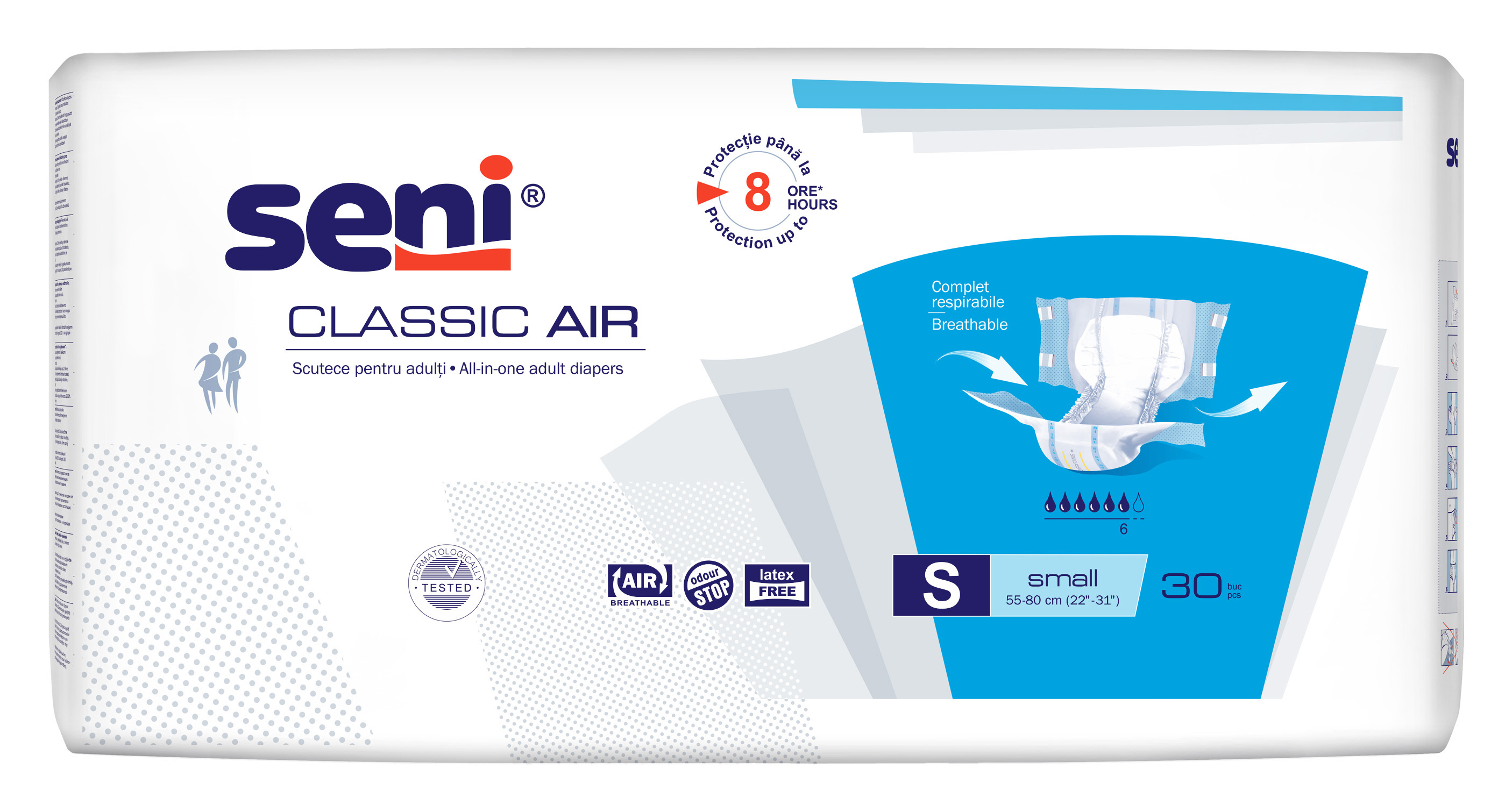 Підгузки для дорослих SENI CLASSIC AIR small.(30 шт.)